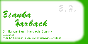 bianka harbach business card